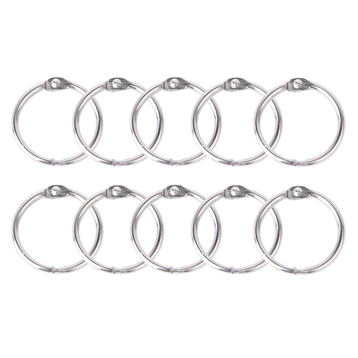 Crofta 10x Hinged Rings for Scrapbooks Albums - 45mm