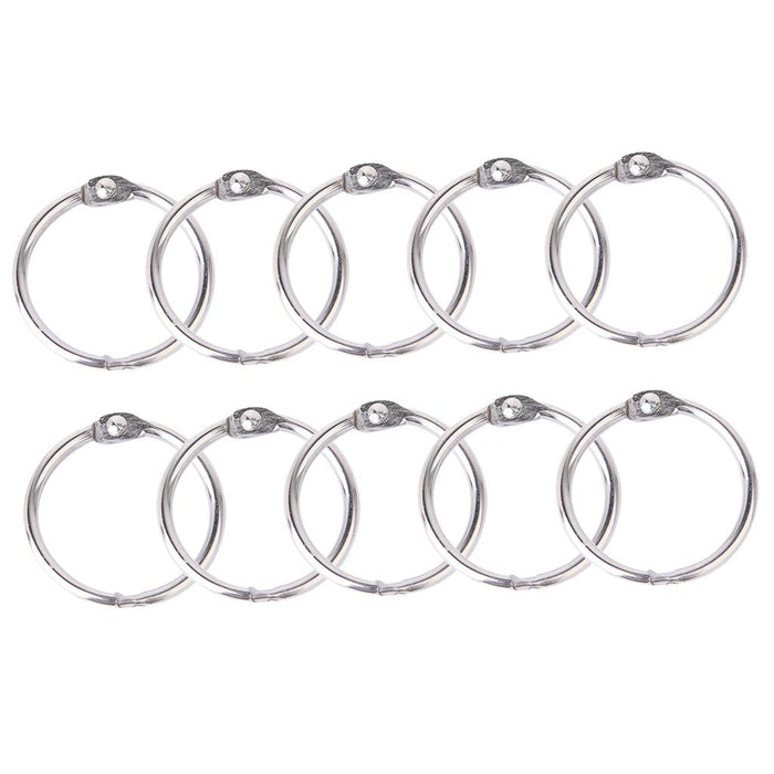 Crofta 10x Hinged Rings for Scrapbooks Albums - 45mm