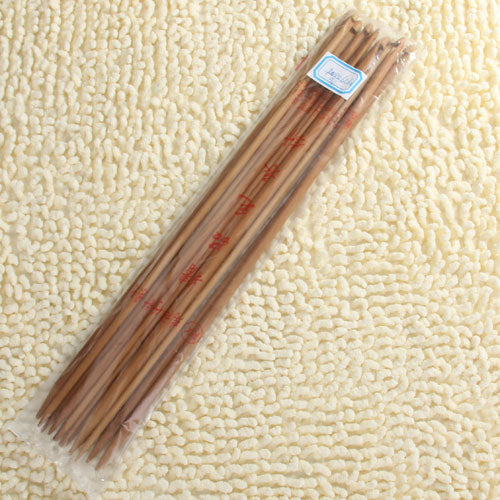 Crofta 14 Sizes Afghan Carbonized Bamboo Crochet Hooks 3.0-10.0mm