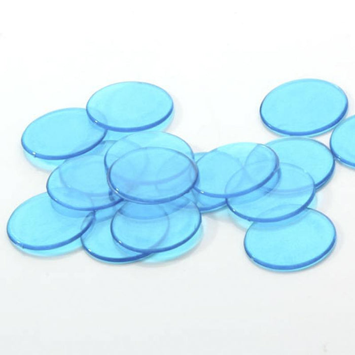 100pcs PRO POKER Counter Bingo Chips Markers 19mm for Bingo Game Card Blue