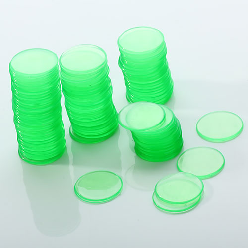 100pcs PRO POKER Counter Bingo Chips Markers 19mm for Bingo Game Card Green