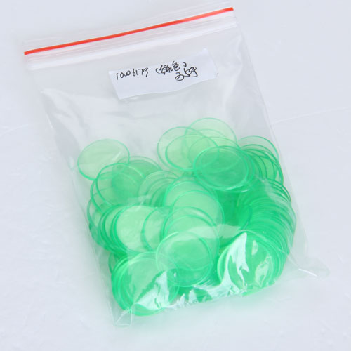 100pcs PRO POKER Counter Bingo Chips Markers 19mm for Bingo Game Card Green