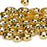 Crofta 100pcs Gold Tone Crimp Covers Beads Jewelry Findings