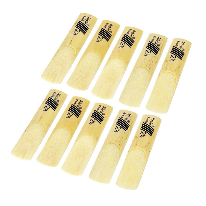 Crofta 10pcs bE Saxophone Reeds Strength 2.5 Reeds