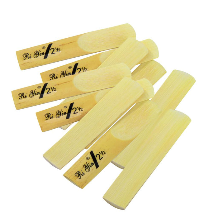 Crofta 10pcs bE Saxophone Reeds Strength 2.5 Reeds