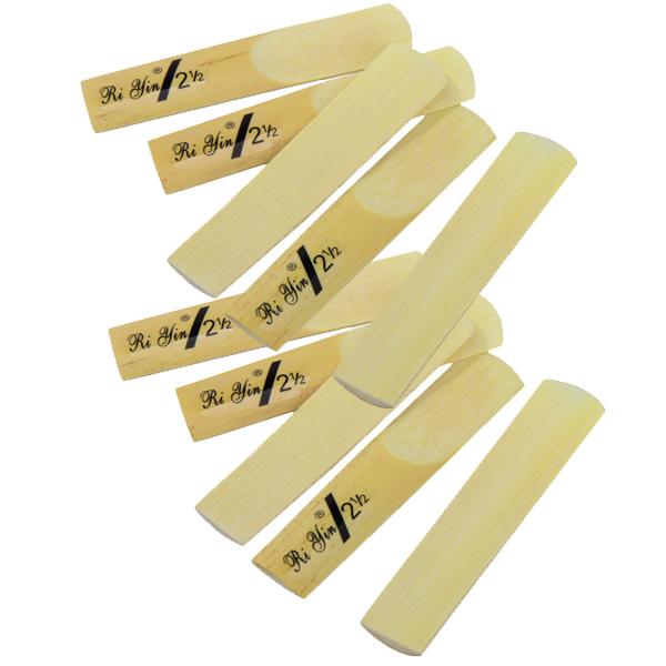 Crofta 10pcs bE Saxophone Reeds Strength 2.5 Reeds