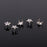 Crofta 100pcs Silver Star Studs Nailheads 9mm