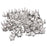 Crofta 100pcs Silver Star Studs Nailheads 9mm