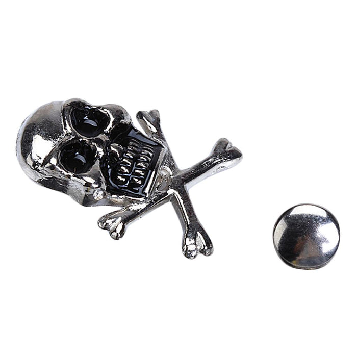 Crofta 10 Sets Skull Crossbones Rivets 25 x 18mm