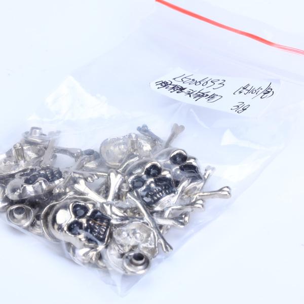 Crofta 10 Sets Skull Crossbones Rivets 25 x 18mm