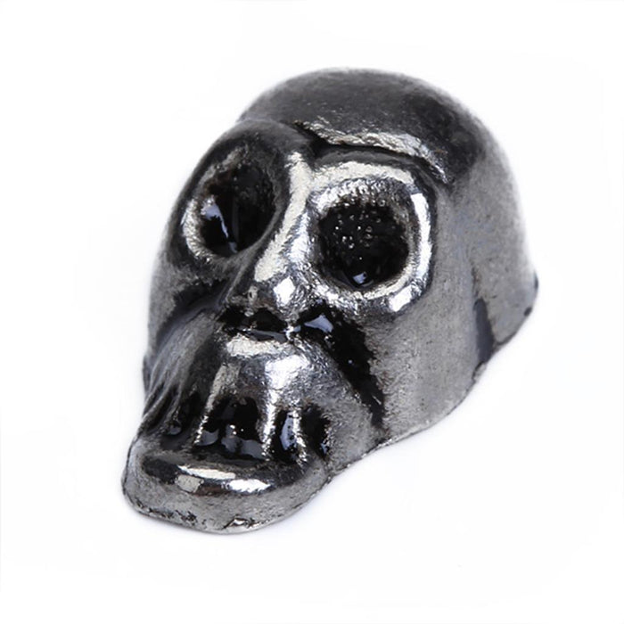 Crofta 10 Sets Skull Rivets Studs Antique Silver 13 x 8mm