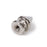 Crofta 10 Sets Cone Screwback Rivet Studs 12mm Silver