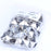 Crofta 100pcs 2 Prongs Pyramid Studs 12mm Silver