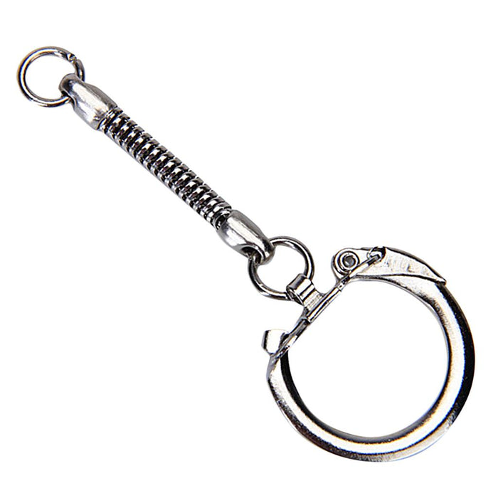 Crofta 10pcs Snake Chain Key Rings Silver