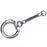 Crofta 10pcs Snake Chain Key Rings Silver