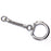 Crofta 10pcs Snake Chain Key Rings Silver