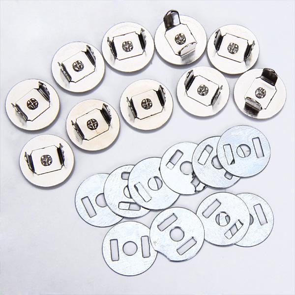 Crofta 10 Sets Magnetic Bag Clasps 18mm