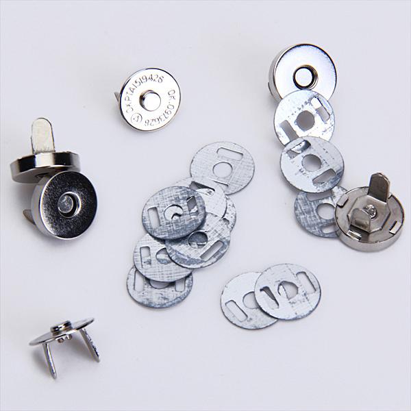 Crofta 10 Sets Magnetic Bag Clasps 14mm