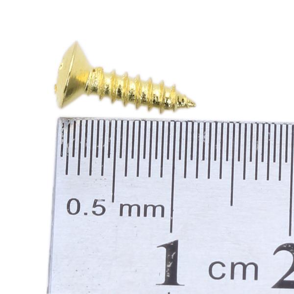 Crofta 10pcs Gold Screws for Guitar Pickguard Cover Plate