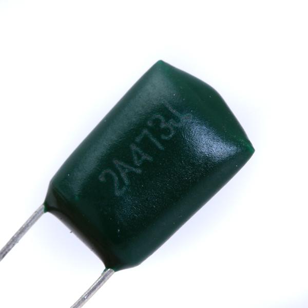 Crofta 10Pcs 47000pF 100V 2A473J Green Polyester Film Capacitor for Electric Guitar