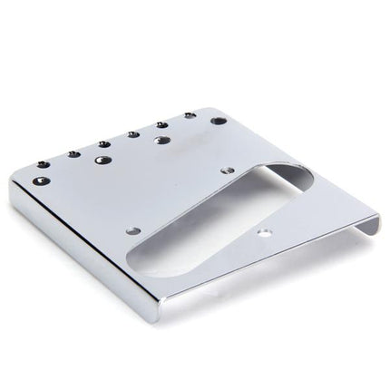 Crofta Vintage 3 Saddle Bridge for Telecaster Electric Guitar - Silvery