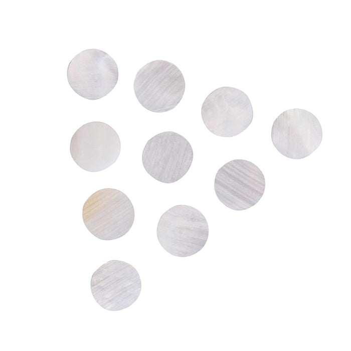 Crofta 10pcs 6.2mm Mother of Pearl Dots for Guitar Fingerboard White