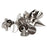 Crofta 10 Sets Cone Screwback Spikes Studs 10mm Silver