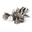 Crofta 10 Sets Cone Screwback Spikes Studs 10mm Silver