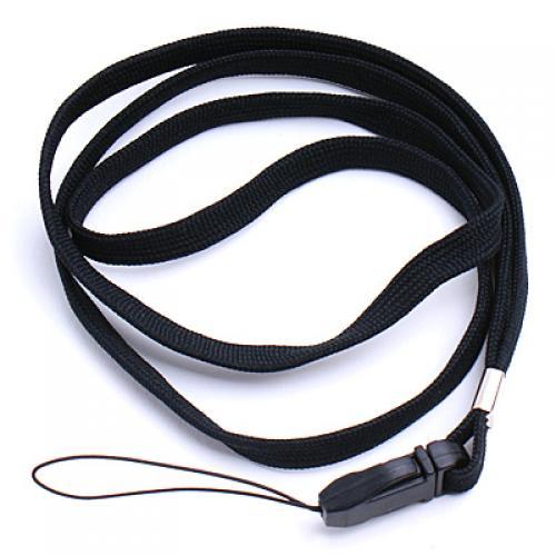 Crofta 16inch Black Neck Strap Lanyard for Mp3 Cell Phone ID Card