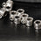 Crofta 10pcs Antique Silver Charm Hanger Beads