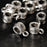 Crofta 10pcs Antique Silver Charm Hanger Beads