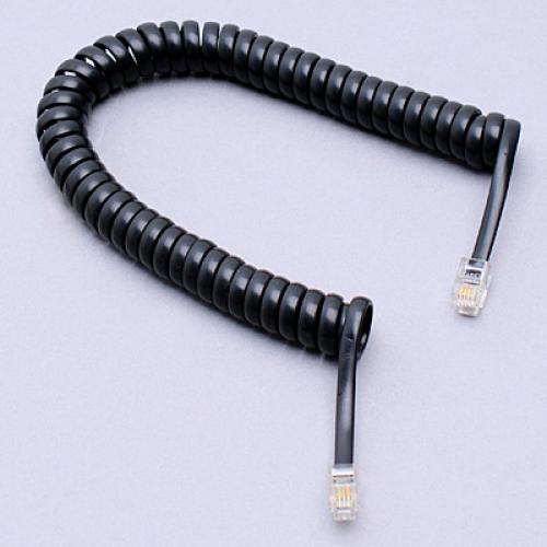 Crofta 10 Pieces 2m/6.5ft Telephone Extension Coil Cable Male RJ11 Handset Wire