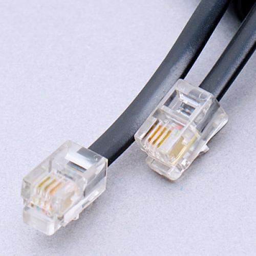 Crofta 10 Pieces 2m/6.5ft Telephone Extension Coil Cable Male RJ11 Handset Wire