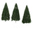 Crofta 10pcs Dark Green Scenery Landscape Model Cedar Trees 12cm