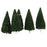 Crofta 10pcs Dark Green Scenery Landscape Model Cedar Trees 12cm