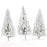 Crofta 10pcs White Scenery Landscape Model Cedar Trees 12cm