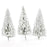 Crofta 10pcs White Scenery Landscape Model Cedar Trees 12cm