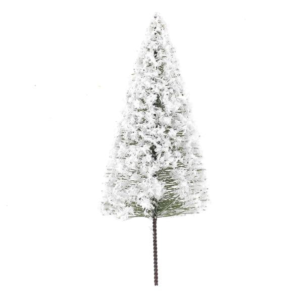 Crofta 10pcs White Scenery Landscape Model Cedar Trees 10cm