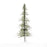 Crofta 10pcs White Green Scenery Landscape Model Cedar Trees 11cm