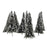 Crofta 10pcs White Dark Green Scenery Landscape Model Cedar Trees 12cm