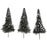 Crofta 10pcs White Dark Green Scenery Landscape Model Cedar Trees 12cm