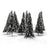 Crofta 10pcs White Dark Green Scenery Landscape Model Cedar Trees 12cm