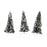 Crofta 10pcs White Dark Green Scenery Landscape Model Cedar Trees 8cm