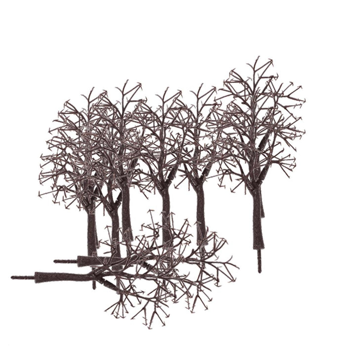 Crofta 10pcs Scenery Landscape Model Bare Trunk Tree 12cm