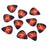 Crofta 10pcs Flame Guitar Picks Plectrums 0.72mm