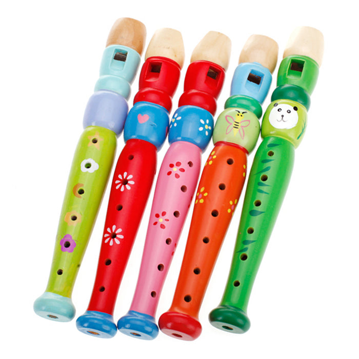 Crofta Wooden Flute Toy Kids Music Educational Toy