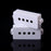 Crofta 1 Set of 2pcs Electric PB P-Bass Pickup Covers 28.5MM Space white