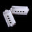 Crofta 1 Set of 2pcs Electric PB P-Bass Pickup Covers 28.5MM Space white