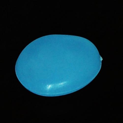 Crofta 100 Man-made Glow in the Dark Pebbles Stone for Walkway Sky Blue