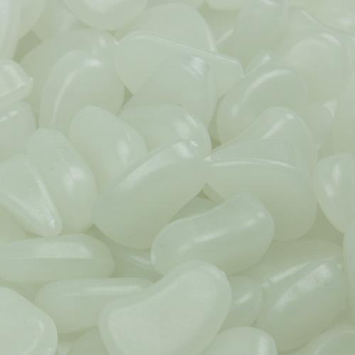 Crofta 100 Man-made Glow in the Dark Pebbles Stone for Walkway Sky Blue